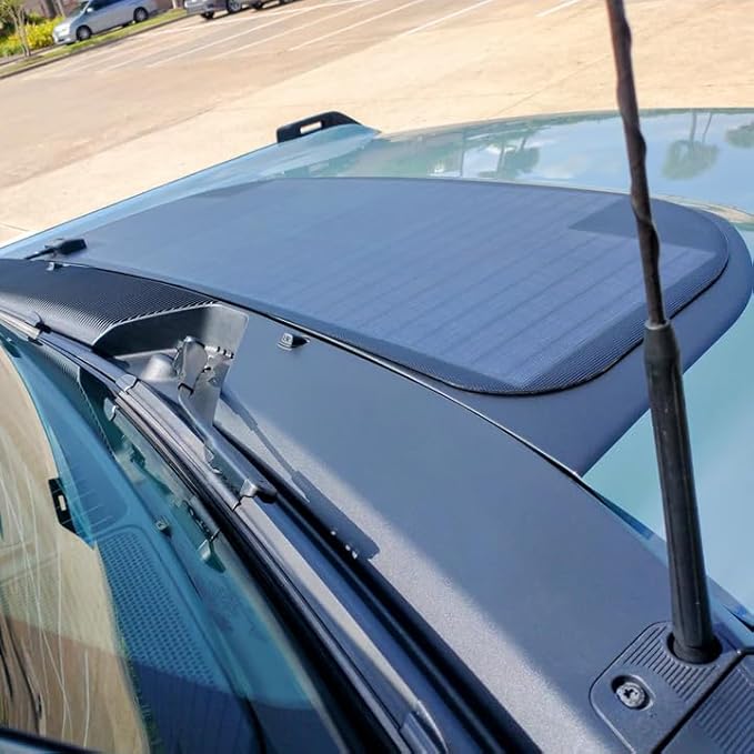 Lensun 65W 12V Hood Flexible Solar Panel for Ford Bronco 6th Gen (2021-Present) - Off Grid Solar Power for Offroading/Overlanding/Camping