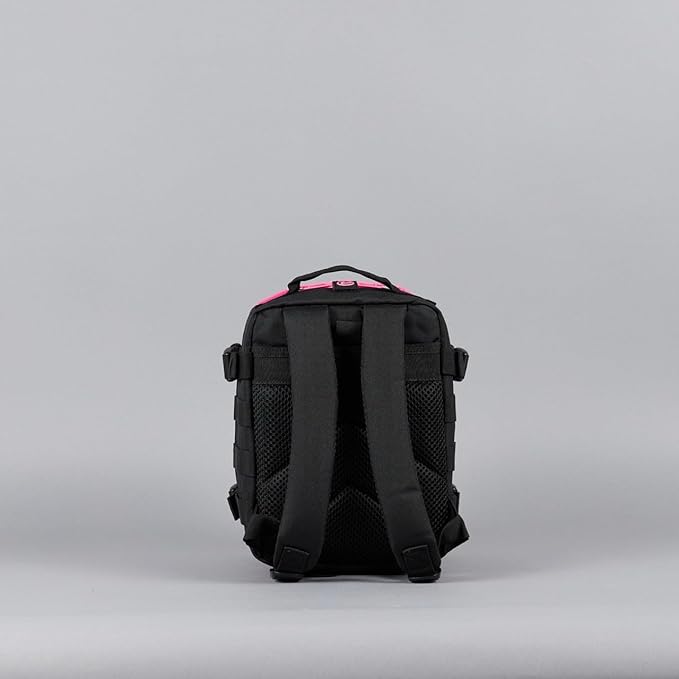 WOLFpak 9L Mini Meal Prep Management Backpack (Black Neon Pink) Lunch Box Cooler Travel Insulated Bag Daypack