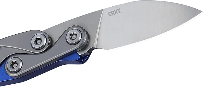 CRKT Provoke EDC Folding Knife with Kinematic: Morphing Karambit D2 Plain Edge Blade Aluminum Handle Pocket Clip 4050