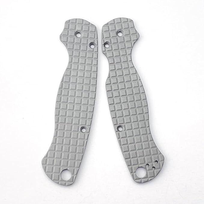 1Pair Aluminum Alloy Scales Fits for C81 Paramilitary 2 Handle Patch Replacement Accessory(Gray)