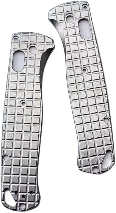 1 Pair Scales Handle Patch Replacement Fits for Benchmade Bugout 535 CNC Titanium Handle Patch