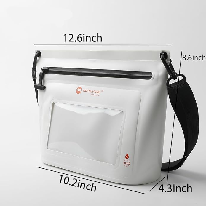 IPX7 Waterproof Bag with Touchscreen Phone PocketFloating Airtight Shoulder Bag for SwimmingRaftingCyclingHiking