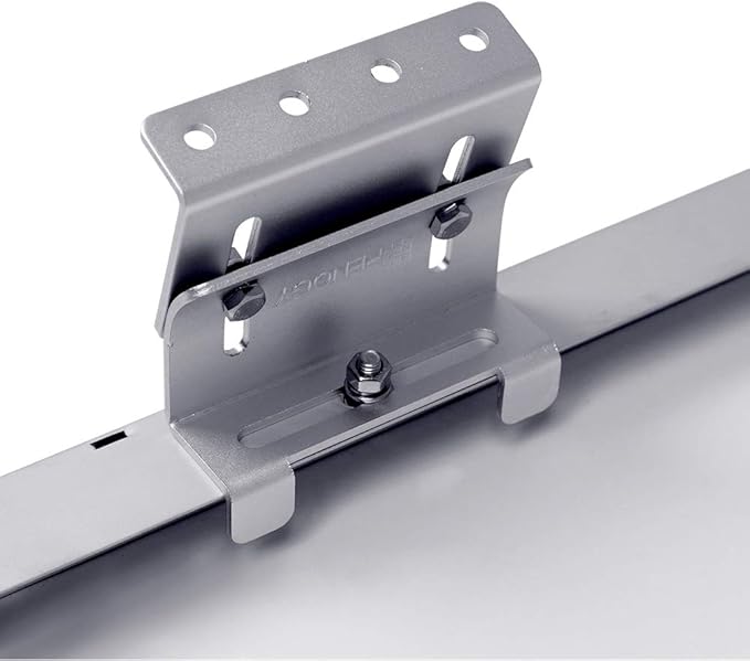 Renogy Solar Panel Mounting Curved Z Bracket-Set of 4 for RV Boat Roof Wall and Other Off Gird Installation 1 Set