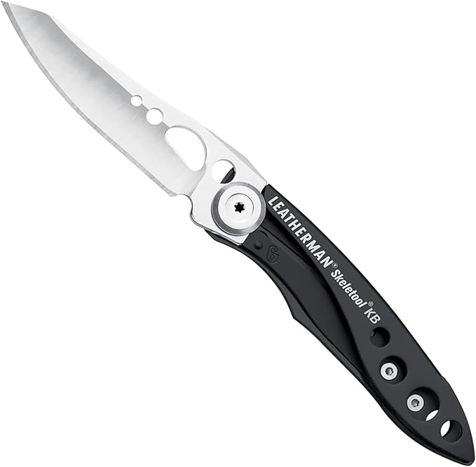 LEATHERMAN Skeletool KB Pocketknife with Straight Edge Stainless Steel Blade and Bottle Opener Black