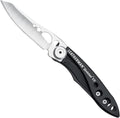 LEATHERMAN Skeletool KB Pocketknife with Straight Edge Stainless Steel Blade and Bottle Opener Black