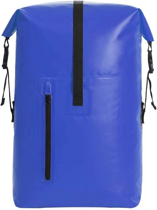 qiuqiu Waterproof Dry Bags Backpack 40L Heavy Duty Roll-Top Closure Travel Backpack for Boating Beach Kayaking Skiing Fishing Camping Swimming