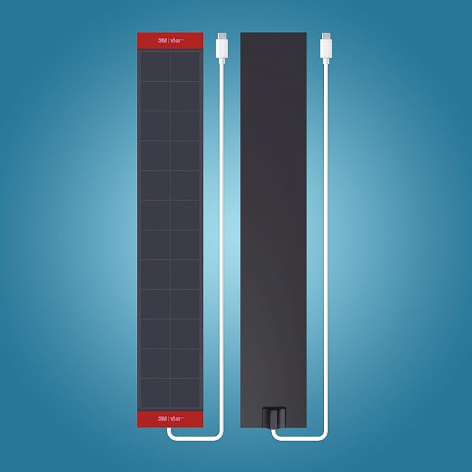 Indoor Motorized Shades Solar PanelOnly Applicable to Weffort Shades BlindsBlack