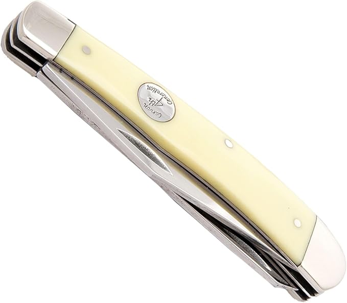 Bear &amp Son Cutlery C354 Delrin Large Trapper Knife 4 1/8 Yellow