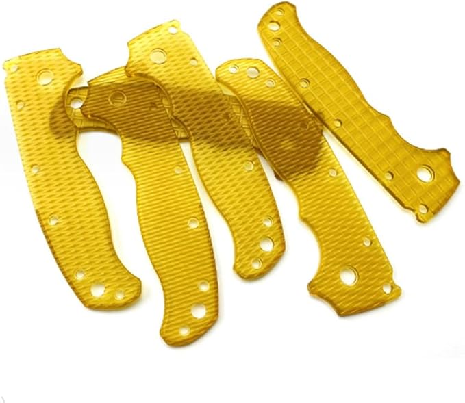 1 Pair Custom Transparent PEI Scales Replacement Fits for Demko AD 20.5 Ultem Handle Patch DIY Accessory