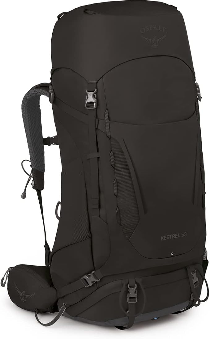 Osprey Kestrel 58L Men's Backpacking Backpack Black L/XL