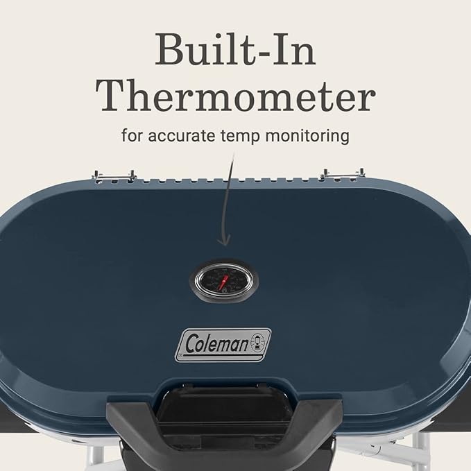Coleman RoadTrip 285 Portable Stand-Up Propane Grill with 3 Adjustable Burners &amp Instastart Ignition 20000 BTUs of Power for Outdoor Cooking Camping Tailgating Grilling BBQs &amp More
