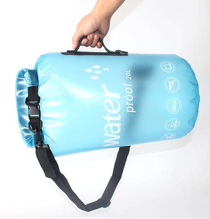 Guojiang 10/20L Waterproof Dry Bag PVC Storage for Case for Boating Floating Outdoor Swimming Kayaking Drifting Tool Floating Kayaking Drifting Too