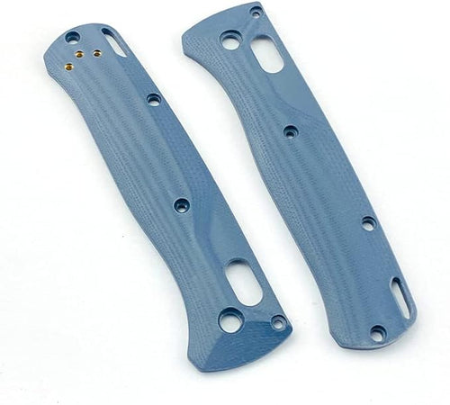 1 Pair Custom G10 Scales Handle Replacement Fits for Bugout 535 DIY Making Accessory(Gray)