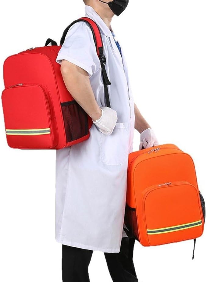 Waterproof Empty First Aid Backpack Emergency Medical Backpacks Belongings Bag First Responder Bag Survival Bags for Hiking and Outdoor