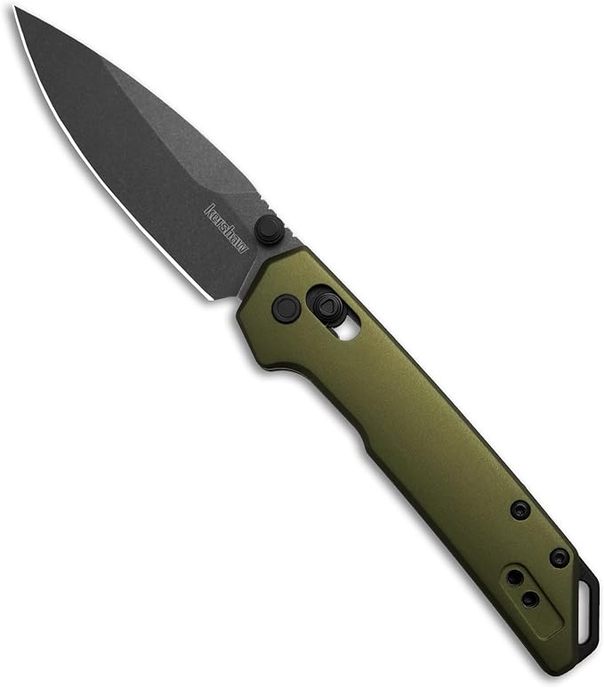 Kershaw Mini Iridium Folding Pocket Knife 3 inch D2 Steel Blade DuraLock Aluminum Handle Pocketclip