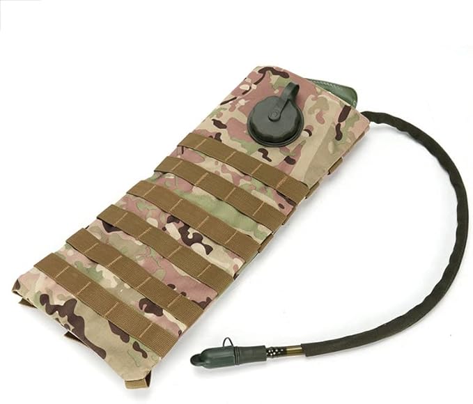 Tactical Molle Hydration Pack Hiking Water Pouch Bag Outdoor Sports Camouflage Combat Gear