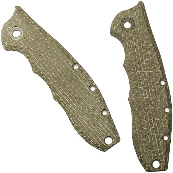1 Piece Micarta Scales Replacement Fits for Zero Tolerance 0562CF Custom Handle Patch DIY Making Accessory