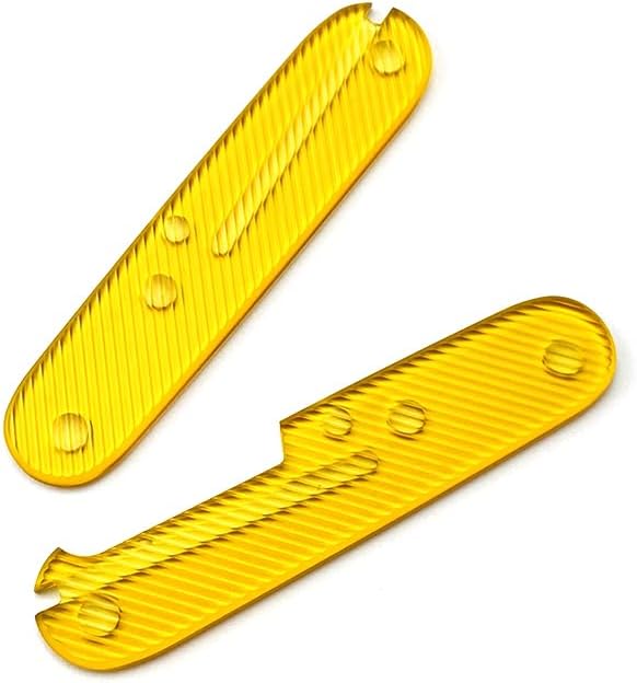 1 Pair Transparent PEI Scales Handle Patch Replacement Fits for 91MM