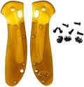 1 Pair Custom PEI Scales with 3 Sets Screws Fit for Griptilian 551 550 Ultem Handle Patch DIY Replacement