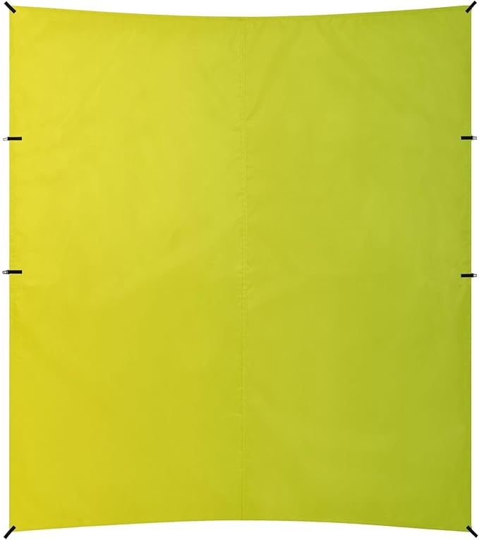 Yellow Gradient Foldable Beach Cabana UPF50+ Waterproof Large Portable Sun Shelter with Sand Shovel Sandbags for Backyard and Camping
