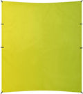 Yellow Gradient Foldable Beach Cabana UPF50+ Waterproof Large Portable Sun Shelter with Sand Shovel Sandbags for Backyard and Camping