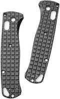 1 Pair Custom Aluminum Alloy Scales Fits for Bugout 535 Non Slip Handle Patch DIY Accessory(Black)