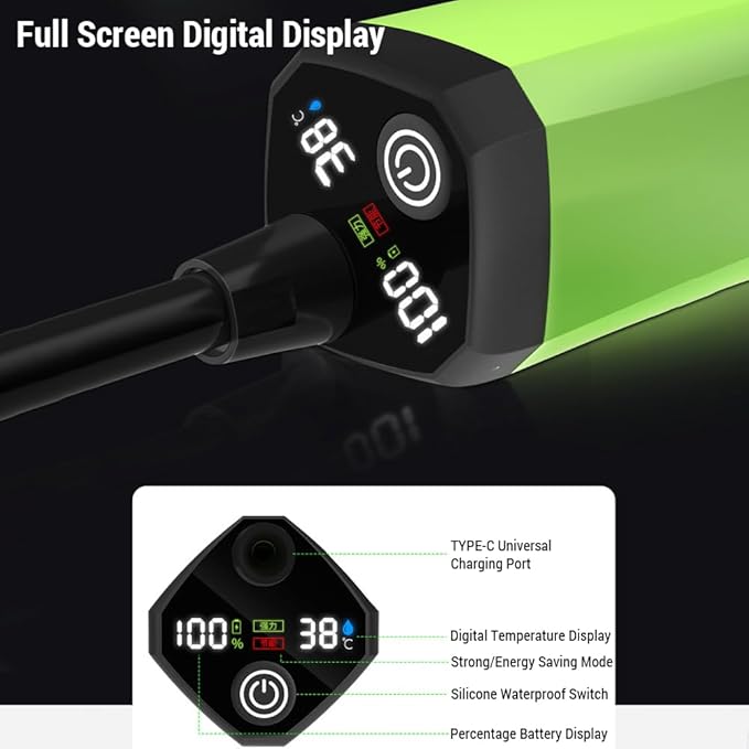 Portable Camping Shower Pump Reable Electric Shower Pump with Intelligent Digital Display
