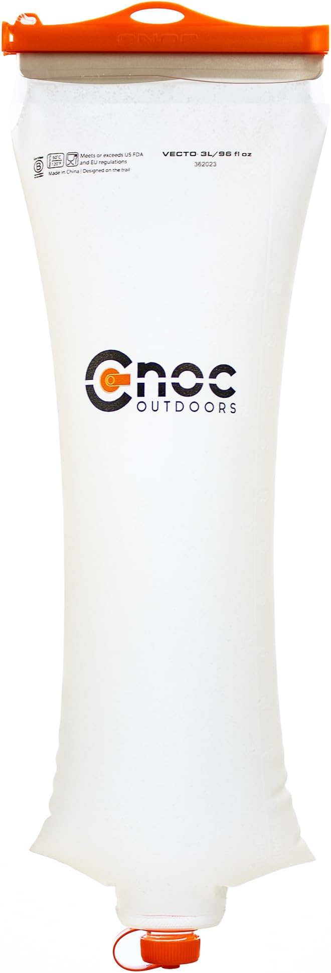 Vecto Water Collection and Filtration Bag (2L 3L) - 28mm Neck Compatible with Popular Filters - Wide Opening for Easy Water Collection - Lightweight Compact Durable Tethered Cap and Slider