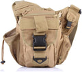 Outdoor Sports Hiking Sling Bag Shoulder Gear Pack Chest Range Bag Molle Camouflage Tactical Versipack - Tan