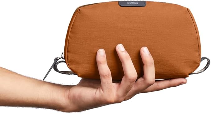Bellroy Toiletry Kit (Unisex Toiletry Bag Zipper Closure Water-Resistant Lining Toothbrush Sleeve with Magnetic Closure Internal Mesh Pocket Organization) -Bronze
