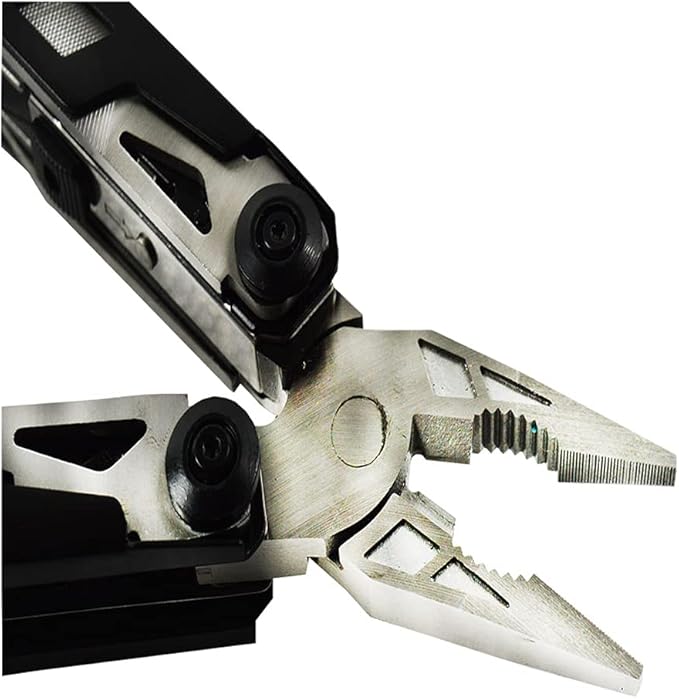 INTBUYING Stainless Steel Multifunctional Outdoor Tool Pliers Portable Equipped with Durable Nylon Bag Multitool Pliers Pocket Knife for Outdoor Camping Hiking