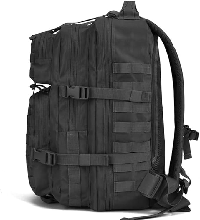 REEBOW GEAR Tactical Backpack for Men Army Molle Military Style Assault Pack Bug Bag Backpacks Daypack (40L Black)
