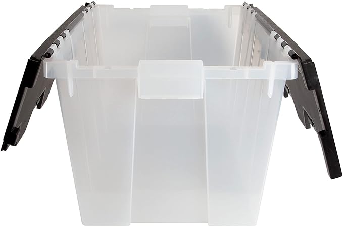 GREENMADE Clear Plastic Storage Container Interlocking Lid (2 Pack)