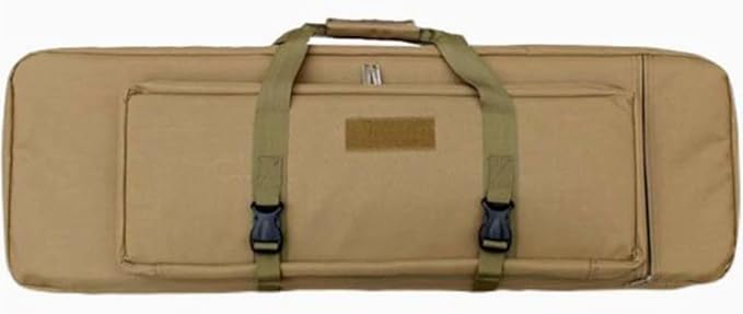 24 28 33 35 39 43 47 Soft Double Rifle Bag Long Rifle Bag for Hunting Shooting Range Firearm Transportation Transportation and Hunting Shooting Range Rifle Backpack(Khaki47in/120cm)
