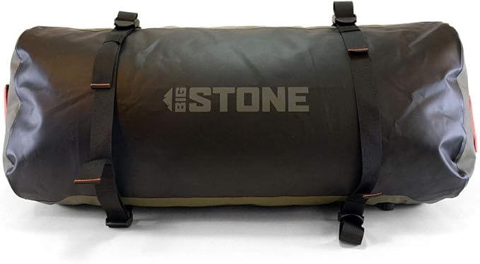 Big Stone Fully Waterproof airtight Submersible Heavy Duty Rugged Scuba Zipper Dry Bag - Carry as Duffel Backpack or Shoulder - Large/x-Large (90 Liter)