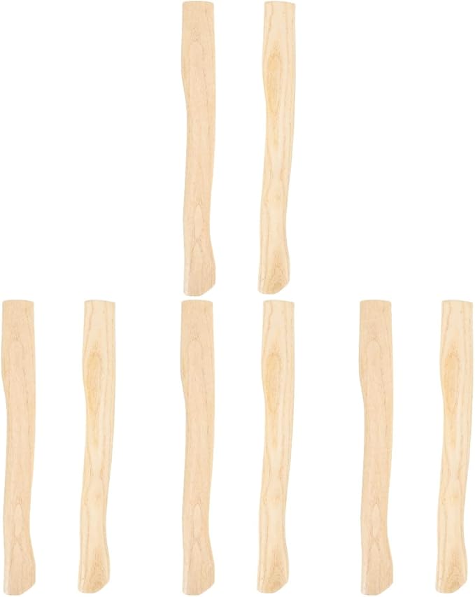 Wood Replacement Handle for Camp 8Pcs 14.9 Inch Hatchet Handle Replacement Hickory Hatchet Handle Replacement 38x4.4cm