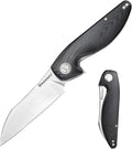 Harnds Parrot Folding Pocket Knife with Clip and Blade Lock 8.4 EDC Folding Knife with Sweatproof G10 handle and 14C28N Stainless Blade (Black)