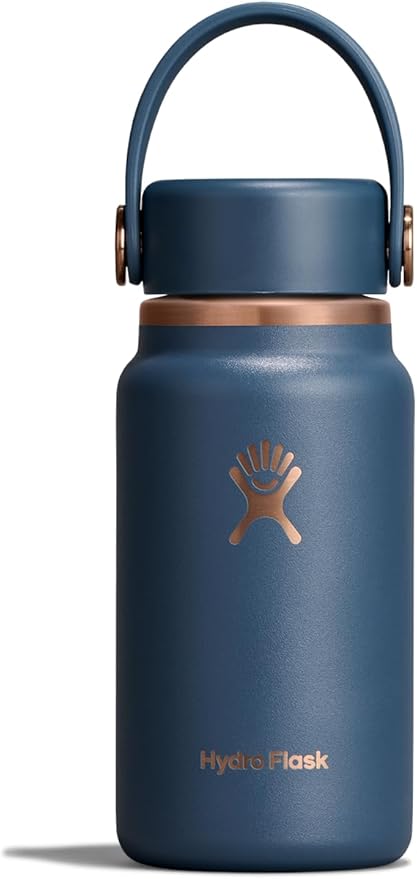 Hydro Flask Micro Bottle - Insulated Mini Leak Proof Flask for Purse or Pocket in 6.7 Oz Harbor Blue ARC