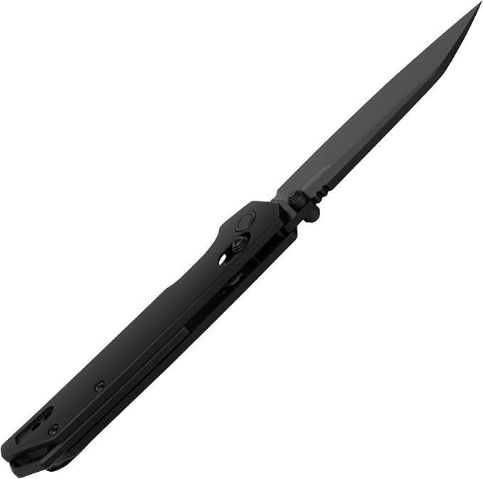 Kershaw Iridium Reverse Tanto Folding Pocket Knife Sleek 3.4 inch D2 Steel Blade DuraLock Locking Mechanism Aluminum Handle Designed in the USA