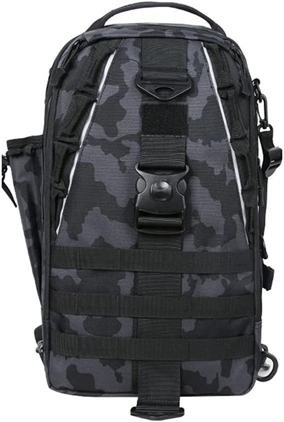 Outdoor Camping Bag Portable Tactical BackpackLaptop Compartment Sling Backpack Chest Shoulder Bag Hiking Travel ( Color : Scorpio )