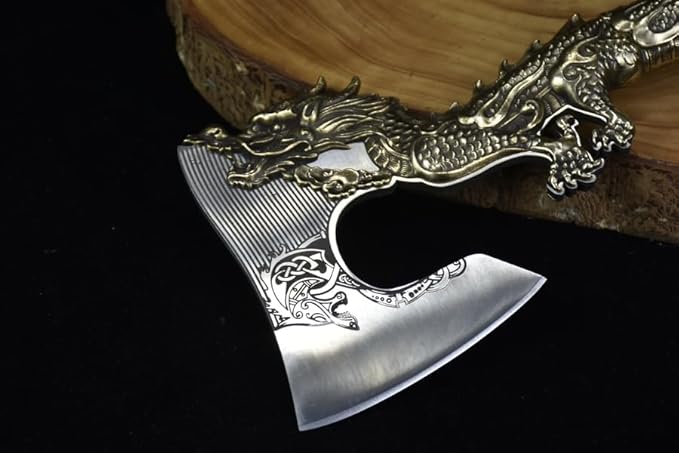Tomahawk Throwing Axe for Outdoor Camping Sturdy and Practical with SheathSteel Axe