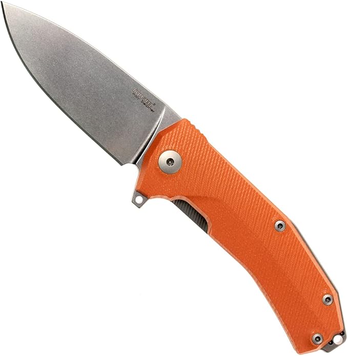 LionSTEEL KUR EDC Folding Knife Sleipner Steel Stone-Washed Blade