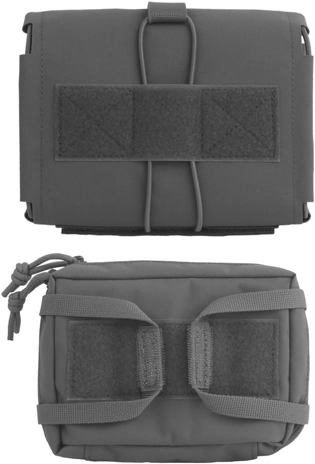 Tactical Medical Pouch - MOLLE IFAK &amp Trauma Kit Bag for First Aid Duty Belt EMT and Survival
