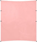 Solid Color Pure Plain Light Pink Beach Canopy UPF50 Lightweight Shade Sun Shelter with Sand Shovel for Camping Picnics Backyard &amp Fishing