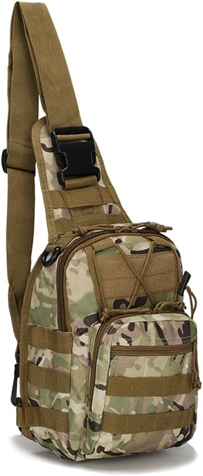 Outdoor Tactical Backpack Tactical Bag Military Sport Small Chest Pack Sling Shoulder Backpack for Every Day Carry (CP)