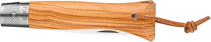 OPINEL NEO6 Folding Non-Locking Pocket Knife OPIFLEX Intuitive Design EDC Folder Wood Handles 2.75 in. Blade (Olive)