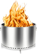 20.5 Smokeless Fire Pit Wood Burning Camping Stove with Removable Stand &amp Ash Pan Smokeless Stove with Handle Portable Outdoor Bonfire Fire Bowl Suitable for Backyard Garden Camping Picnic