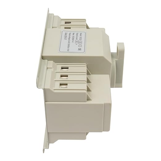 Dual Power Automatic Transfer Switch 63A 2P/4P 110V Generator Changeover Switch Tool Electronic Power Circuit Breaker Controller 50HZ/60HZ (3P/63A White)