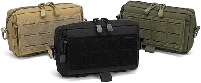 Compatible For Tactical Admin Pouch Utility Cut Tool Bag Horizontal Modular Pouches(Black)