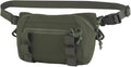 Assault Dangler Pouch with Elastic Loops Panel*2 Hook Loop Tongue for Plate Carrier Chest Rig Top Arc Opening Half Zip Tactical Fanny Pack Sling Bag Concealed Carry EDC IFAK Medical Drop Pouch-RG